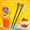 3Pcs Bombilla Filter Straw Stainless Steel Straw Spoon Tea Filter Yerba Mate Straw Reusable Bar Accessories
