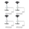 4Pcs Drawer Panel Fixing Clamp Stainless Steel Bow Shaped Drawer Front Installation Clamp