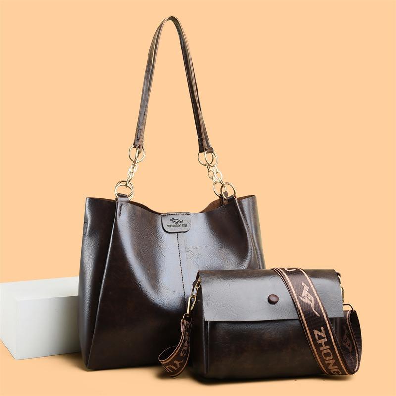 Modische und trendige Tasche mit großem Fassungsvermögen, Retro- und modische Damen-Tragetasche, Einzel-Schultertasche für den Weg zur Arbeit