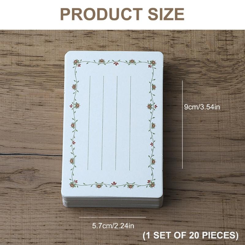 20 Folhas Cartões de Papel em Branco 2,24x3,54 Polegadas Cartões de Estudo Sem Pauta Cartão de Anotação Para Criança Adulto Arte Artesanato Rabiscos Scrapbooking