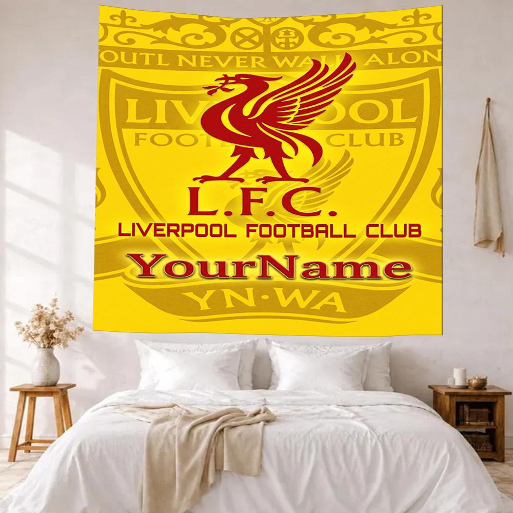 Liverpool Custom Your Name Wall Decor Tapestry Art For Pet Memorial Birthdaywedding Party Backdrop Family Gift