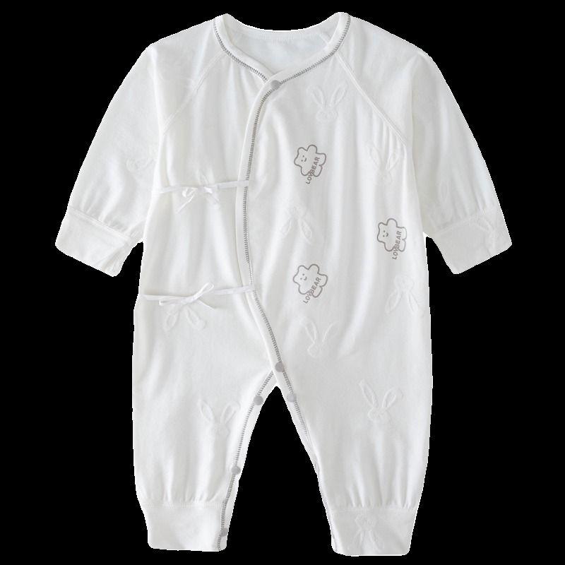 Japanese Spring and Summer Newborn Top Fly Lace Bellyband Rompers Boneless Long Sleeves One-Piece Romper All Year Round Clothes for Babies