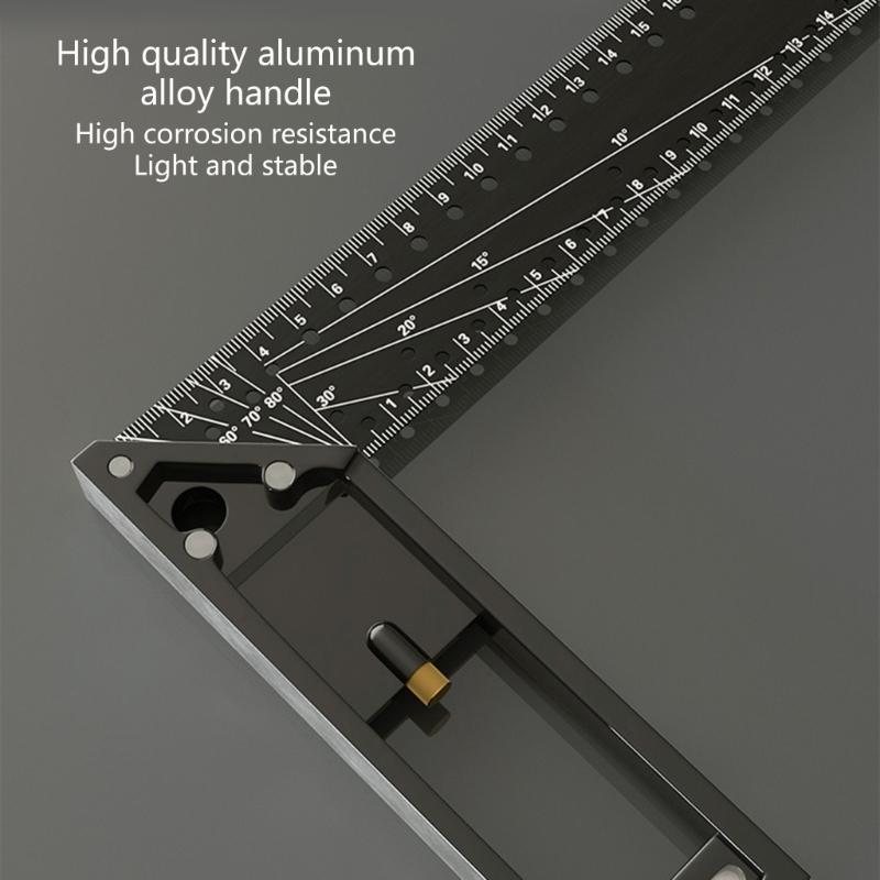 Carpenter Square Tool, Combination Square 12Inch/300mm, 15.7Inch/400mm, Angles Ruler,L Shape Square Ruler