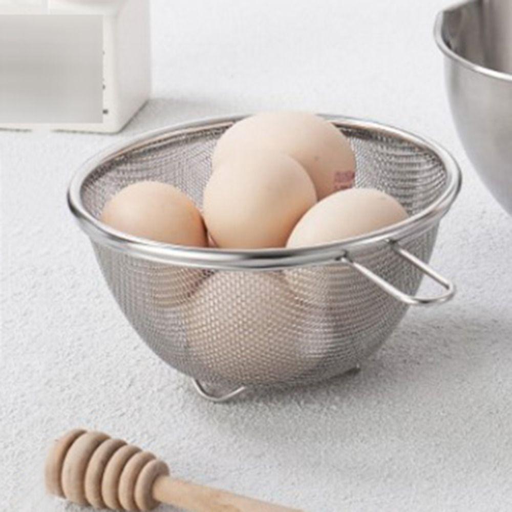 With Handle Soy Milk Filter Basket Fine Mesh Rice Colander Drain Basket Milk Tea Filter Baking