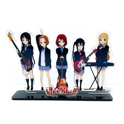 Grupul K-ON KON Hirasawa Yui Akiyama Mio Tainaka Ritsu Kotobuki Tsumugi HM figurină de jucărie cu suport din acril