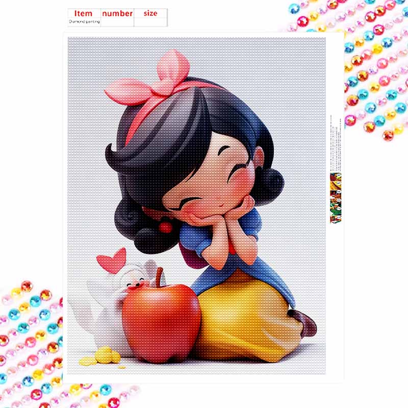 Disney Diamond Painting Set Snow White Classic Home Decor Craft, Perfect Handmade DIY Gift Idea