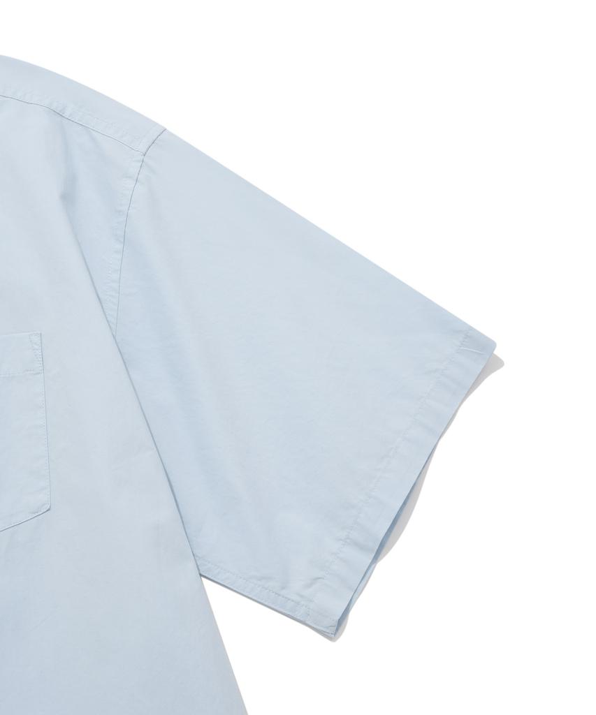 COVERNAT Whale Logo Cotton Half Shirt Light Blue