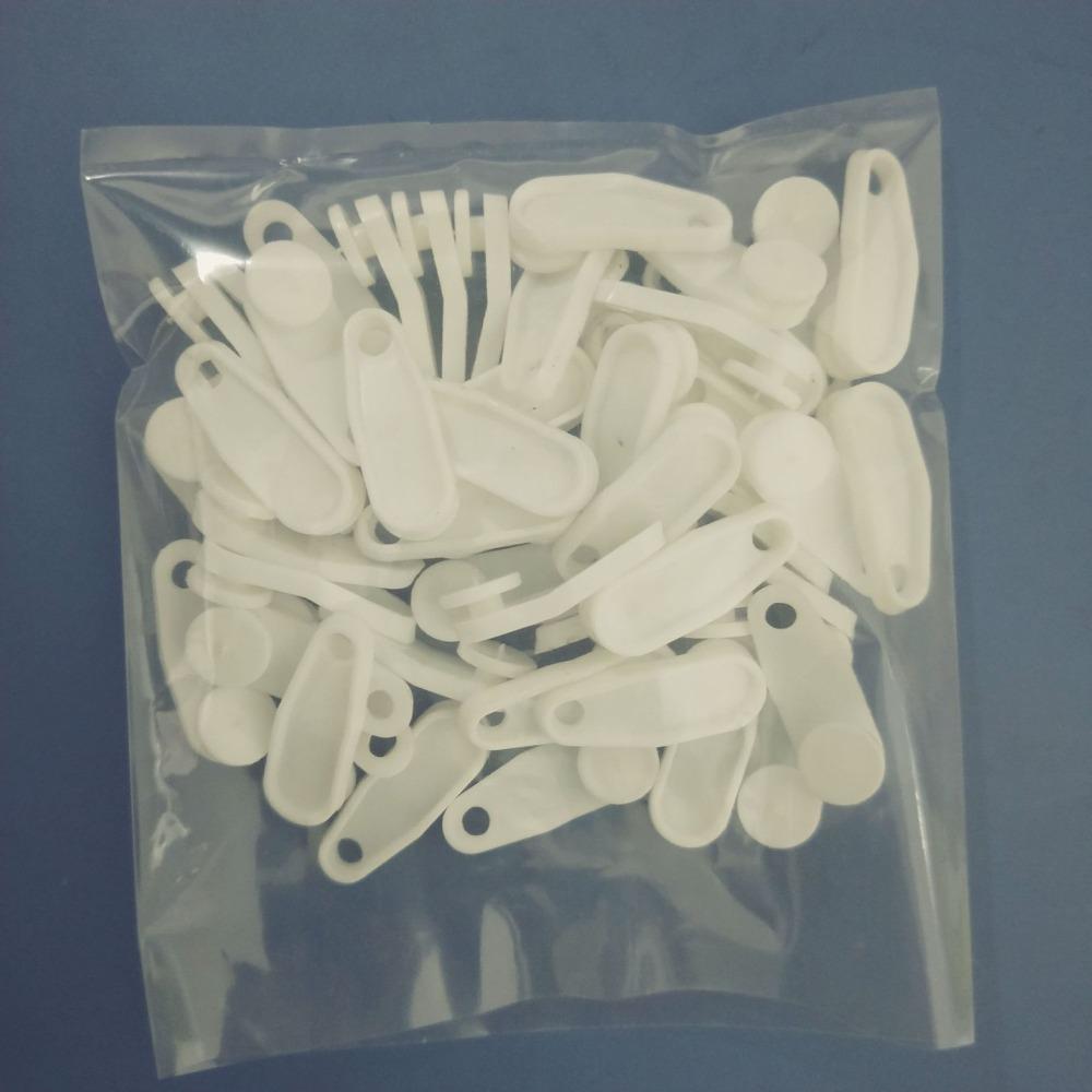 50 Pcs Plastic Curtain Track Clips White Curtain Accessories Curtain Track Hooks  Bedroom
