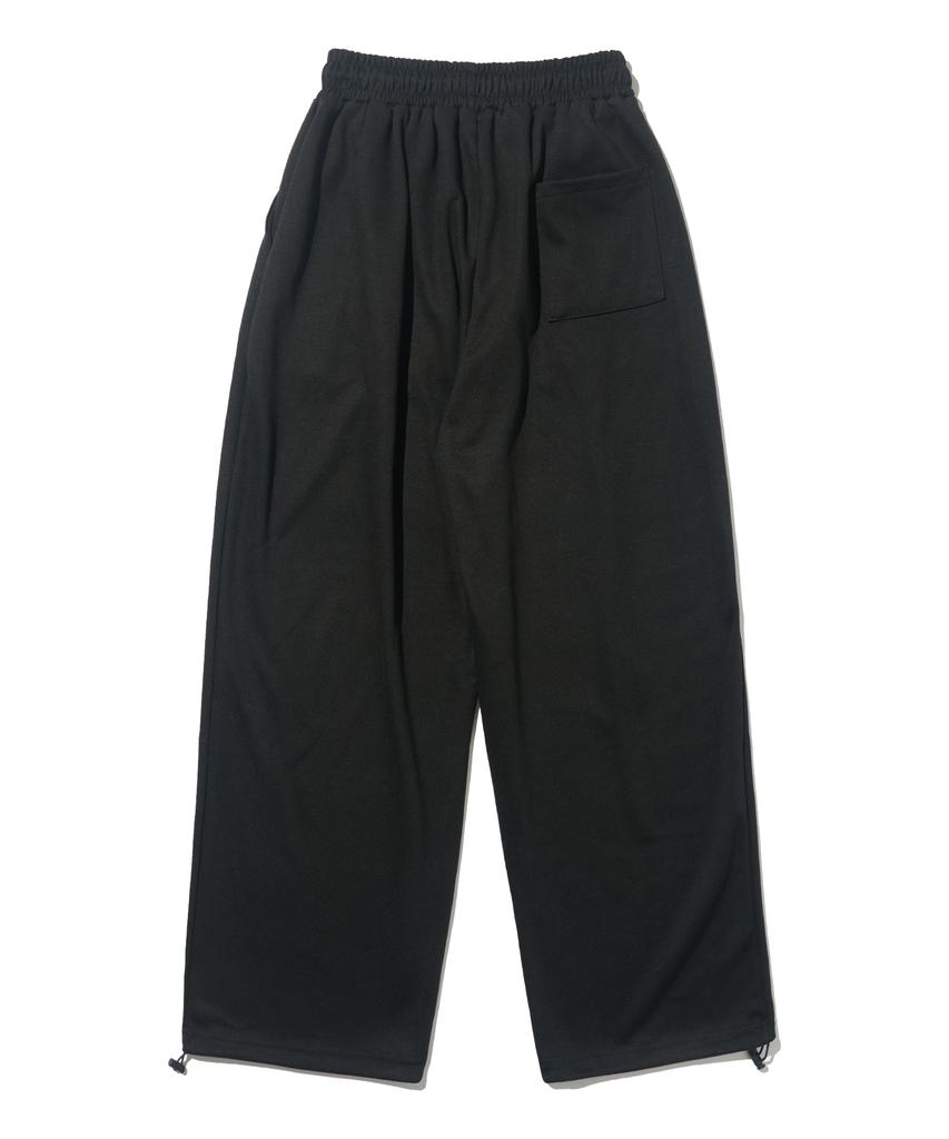 TAILOR STUDIO Maple String One-Pleat Training Pants (Black)