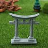 Torii Gate Aquarium Decor Miniature Ornamenttank Garden Shrine Shinto Landscape Sandstone Micro Decoration Simulation
