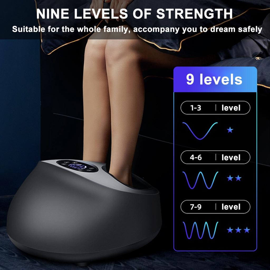 Air Compression Kneading Roller Massager 50w Infrared Heating Therap Foot Care Machine Electric Shiatsu Foot Massage Machine