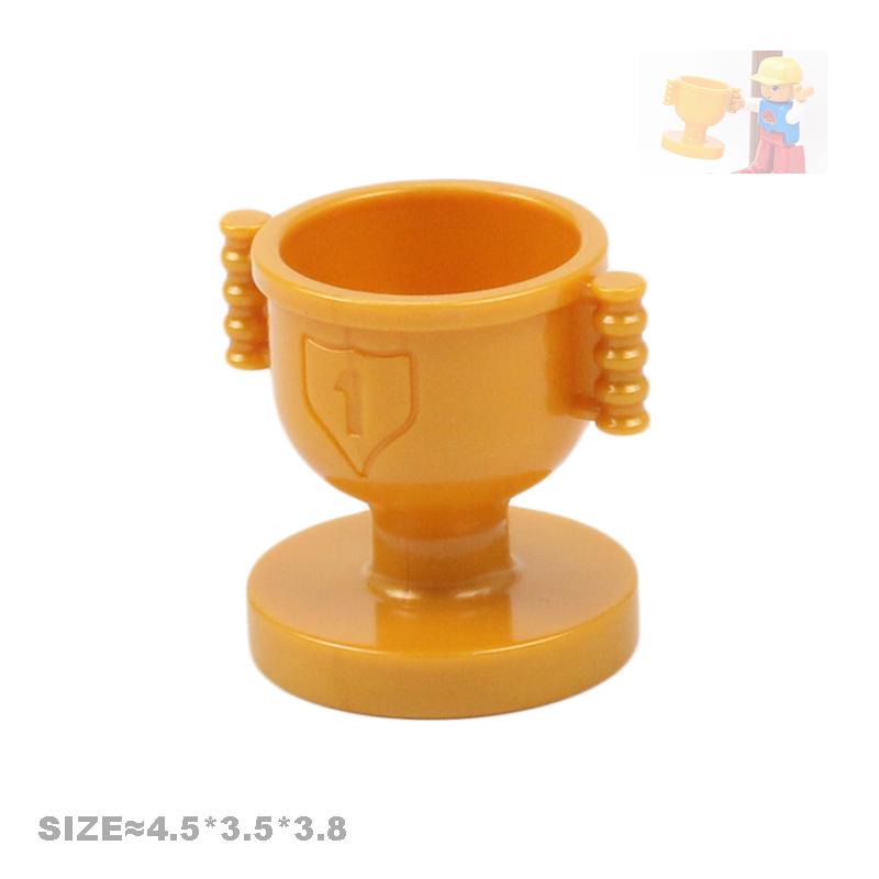 Play House Big Building Blocks Furniture Accessories Utensil Table Chair Compatible Sets Bricks Assemble Toys For Children Gifts