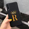 For Samsung Galaxy A50 A50S A30S Case Silicone Letters Crown Back Cover Phone Cases For Samsung A50 A 50 30 S A307F A507F Fundas