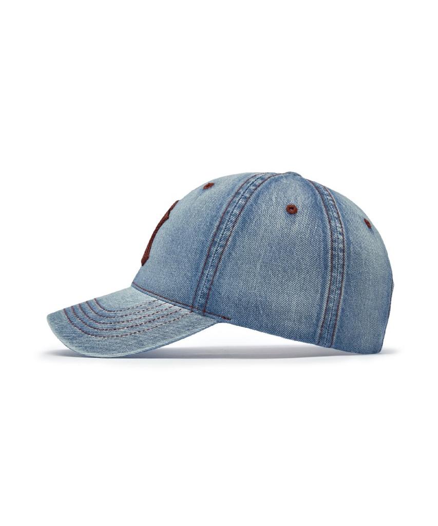 Emelbi Basic Denim Unstructured Ball Cap Ny (L.Blue)