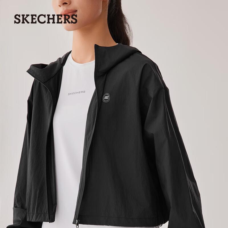 Skechers Women s Woven Hooded Jacket P225W116 L
