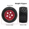 4 Pieces 1/18 RC Car Wheels and Tires Accessories Sturdy High Parts Replacement Part for
