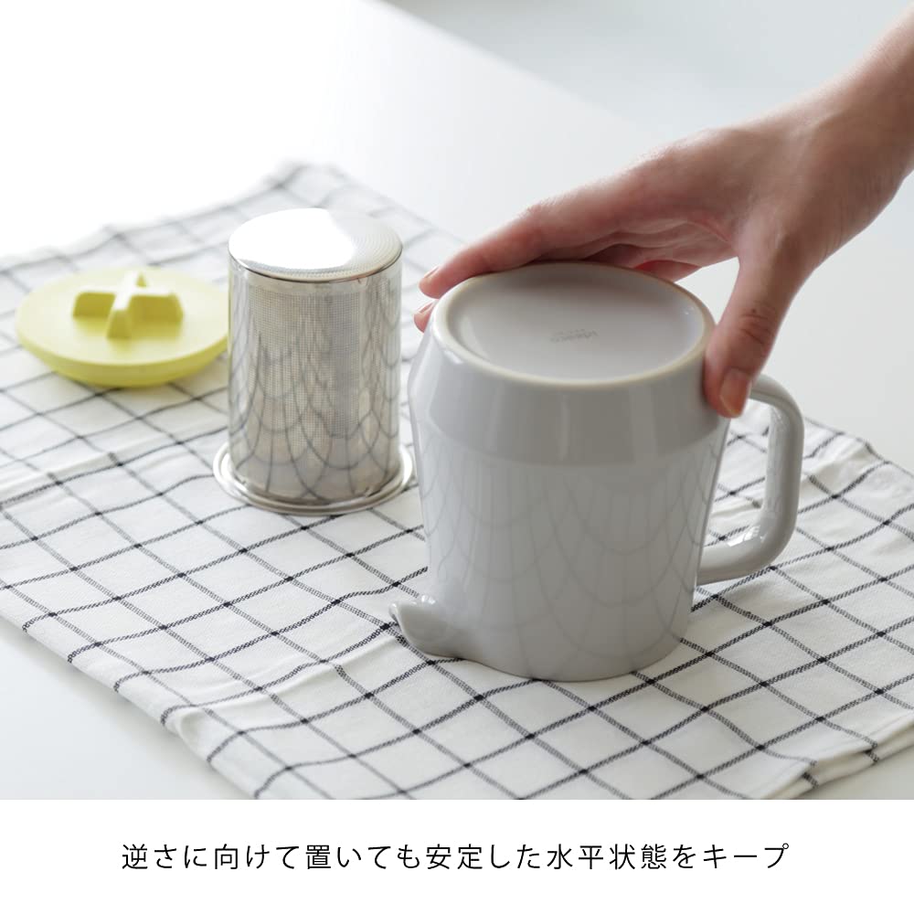 Ideaco Teapot, 450ml, Brown/Sand White