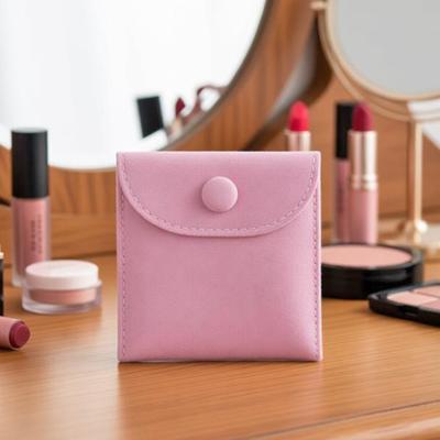 1Pc Velvet Cloth Bags Jewelry Snap Button Purse Pouches For Ring Bracelet Necklace Earrings Gift Storage Organization Packaging