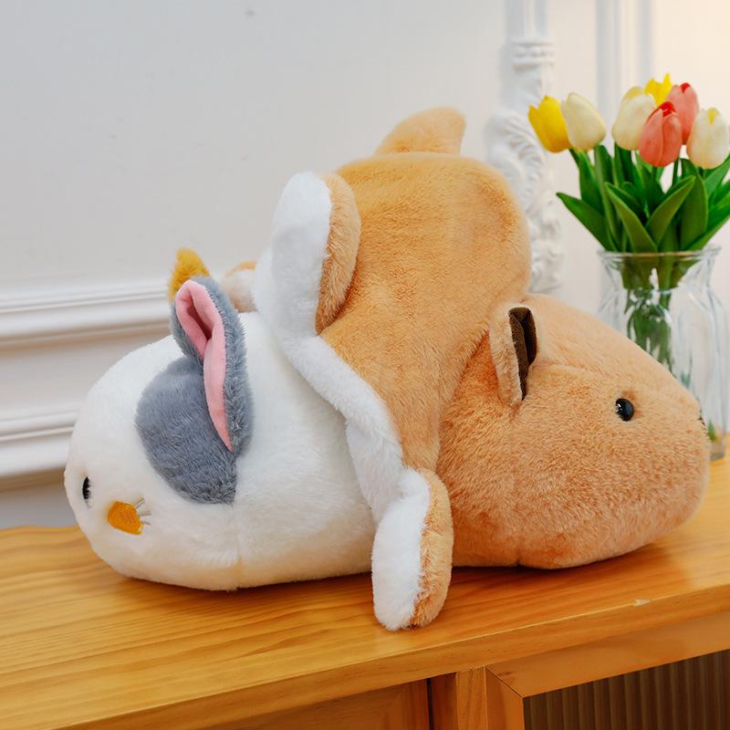 Capibara Plush Toy Flip Cat Capybara Doll Pillow Transforms into Capybara Cat Doll Doll Gift