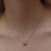 (92.5 Silver) Pretzel Heart Necklace Nz2155