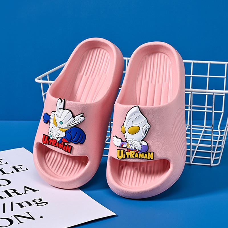 And Durable Soft Cartoon Design Childrens Slippers Unisex Summer Footwear For Home Use In Colors Bright