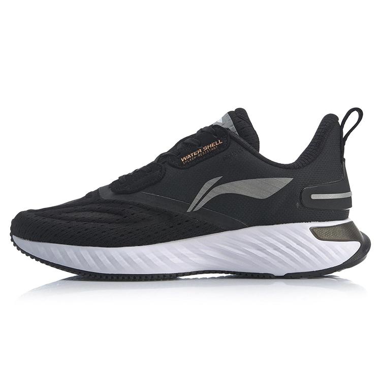 New LINING Cloud Five Generations SHIELD Running Shoes Men Low Top Black/Gray ARSS093-2
