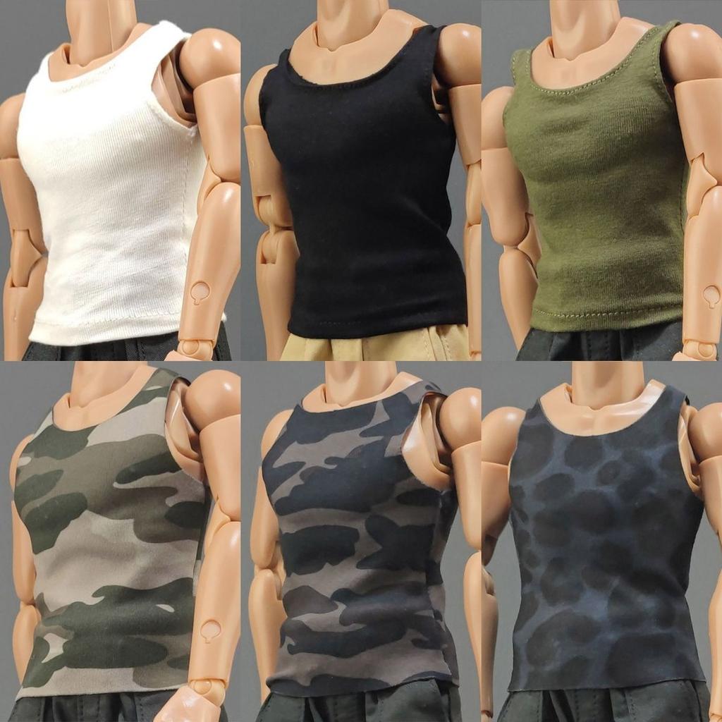 1/6 Miniature Soldier Casual T-Shirt For 12"Action Doll Mutistyles Trendy Clothing Doll Sports Bottom Soldier Figurine Accessories