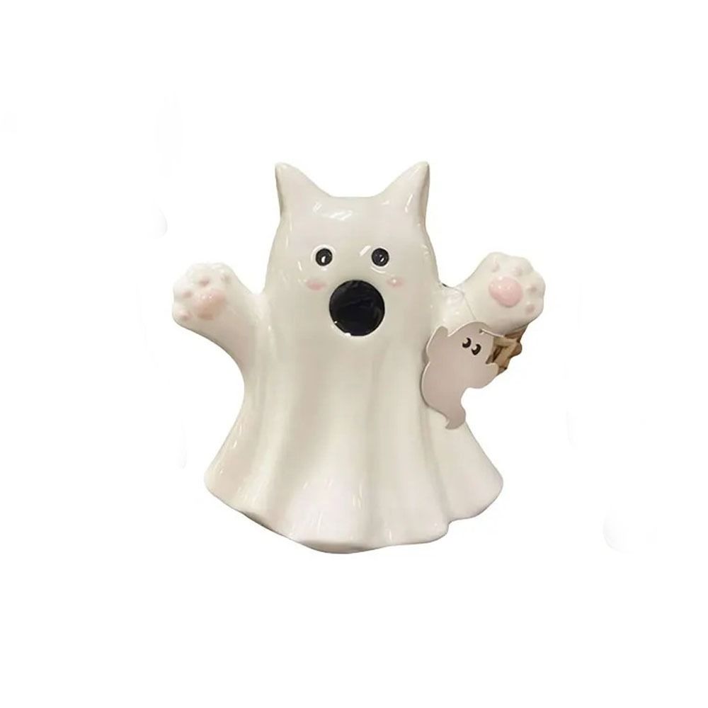 Holding Pumpkin Spooky Figure Prop Ornament Resin Halloween Sculpture  Indoor