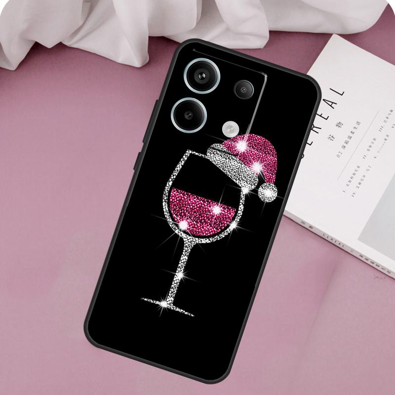 Coffee Wine Cup Case For Xiaomi Redmi Note 14 13 12 11 10 9 15 Pro Plus Redmi 15 14C 10C 12C 13C 15C Cover