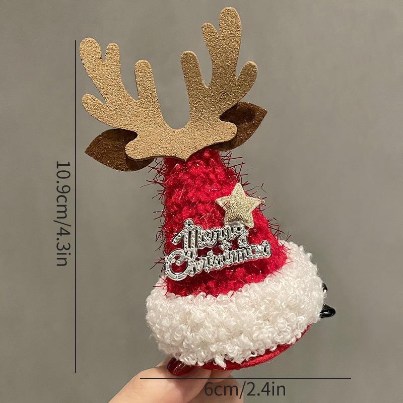 Christmas Hats Christmas Hairpin Decoration Party Headwear Cute Deer Headband Kawaii Hair Accessorie Navidad