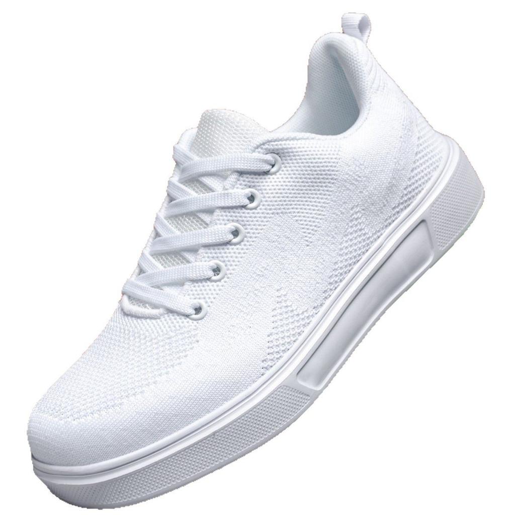 Sneakers Women Casual Mesh Lace-up Sport Flat Shoes Girls Breathable White Chunky Sneakers Tenis Feminino 2025