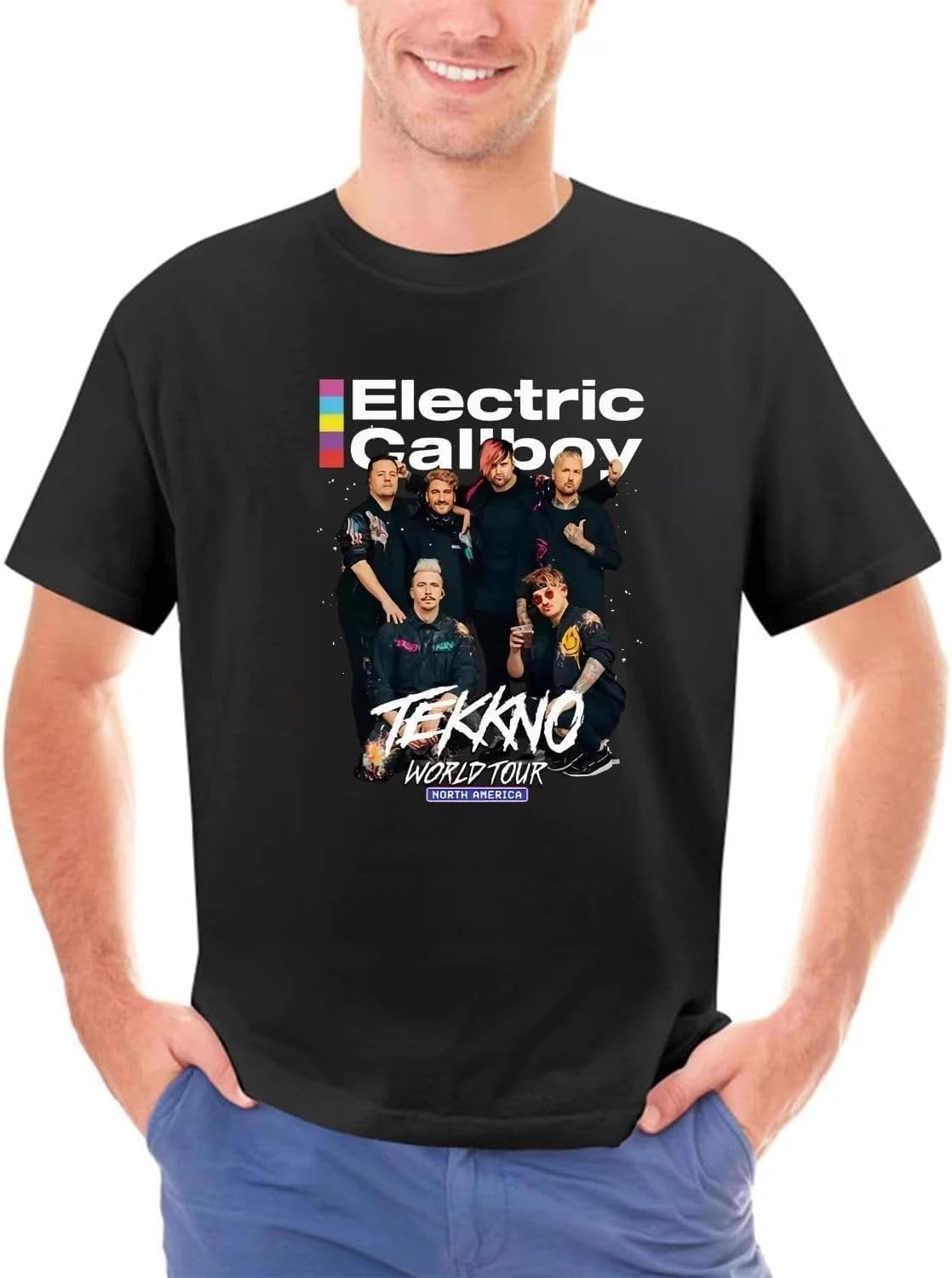 Electric Callboy TEKKNO World Tour Shirt Electric Callboy Band Fan Shirt S
