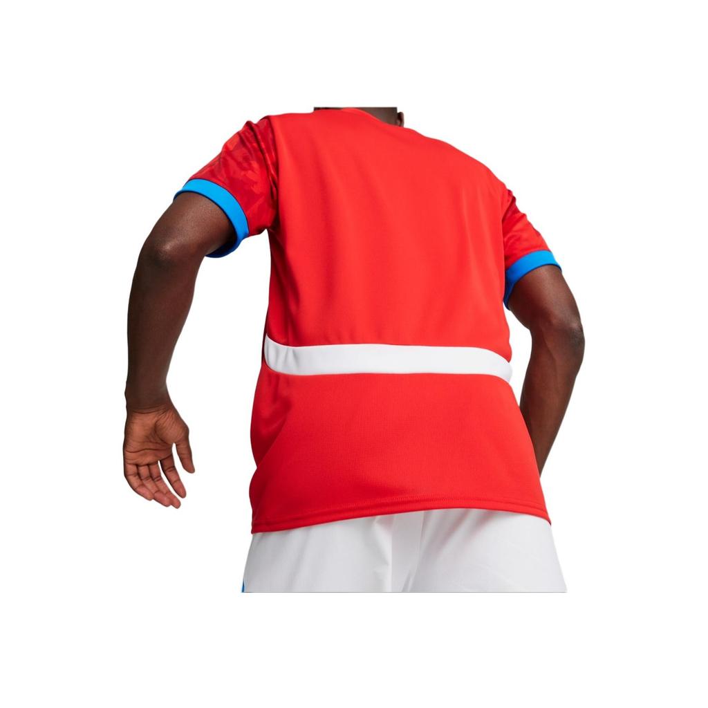 Puma Czech Republic National Team Home Fan Version Embroidered Logo Crew Neck Short Sleeve Football Shirt Men Tops Strong-Red 774122-01