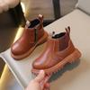 2024 Winter New Botas Para Mujer Children Shoes Simple Designer Soft Soled Ankle Boots Fashion Comfort Anti Slip Leather Boots