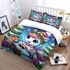 Christmas Unicorn Gift Design Bedding Duvet Cover Set  (1*Duvet Cover 2*Pillowcases, without duvet insert)