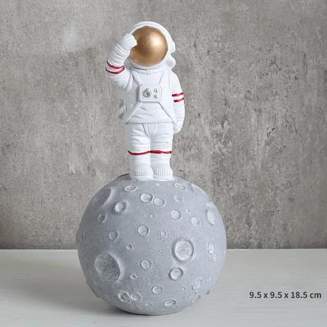 Modern Astronaut Miniatures Figurine, Resin Craft, Home Garden Fashion, Tabletop Furnishing, Articles, Wedding Decor