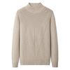 Men's Wool Modal Knitwear: Half-High Neck Textured Base Layer for Autumn/Winter 2026