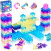 Sensory Soft Building Blocks Set for Kids - Squishy Squeezable Stretchable Construction Playset Educational Puzzle Toy