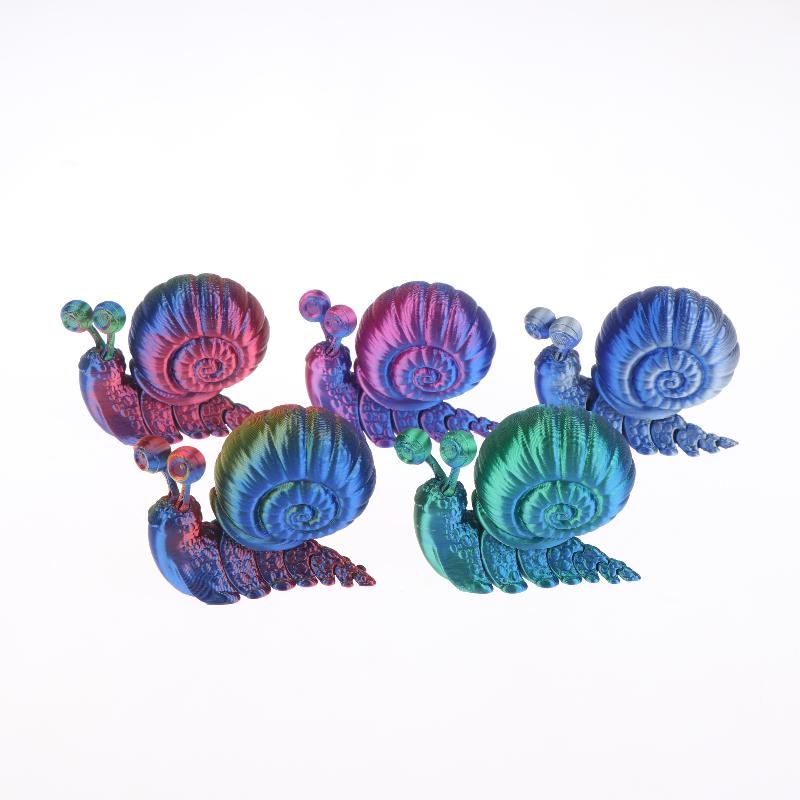 Jouet Modèle d'Escargot Simulé Imprimé en 3D Ornement Sculpture Animale Amusante Décoration de Bureau Pour Enfants Cadeaux Cadeau Unique