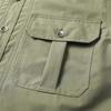 Summer Fashion Men's Casual Shirt Short Sleeve Solid Color Cargo Work Shirts with Pocketbreathable Shirts Men