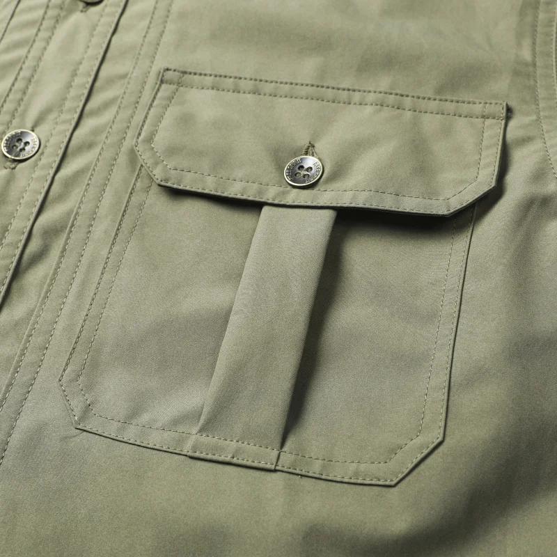 Summer Fashion Men's Casual Shirt Short Sleeve Solid Color Cargo Work Shirts with Pocketbreathable Shirts Men