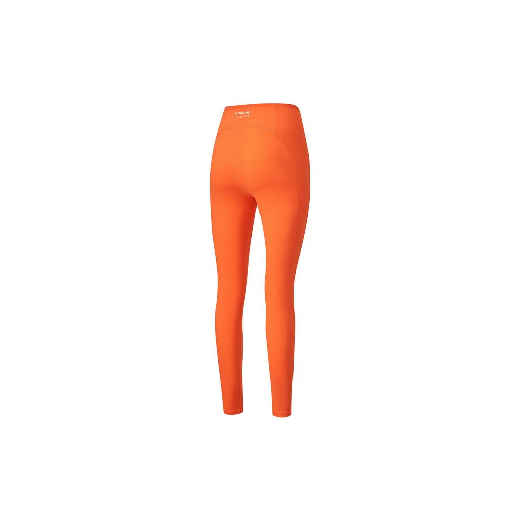 Saucony Sports Lifestyle Series Solid Color Mid-Rise Sports Long Pants Women Pants Blue Maple-Orange SC1230309A-OG09