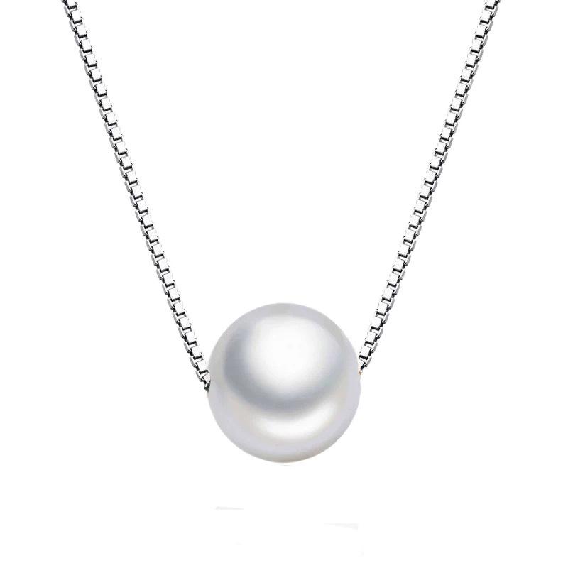 Zhongying Jewelry Elegant Imitation Pearl Pendant Necklace for Women - Versatile Clavicle Chain