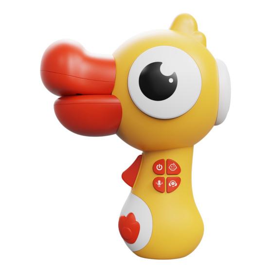 

Дитячий іграшковий змінювач голосу качки для малюків, хлопчиків, дівчаток, інтерактивний мультяшний птах, змінювач голосу, мегафон-підсилювач, рекордер, труба жовтий