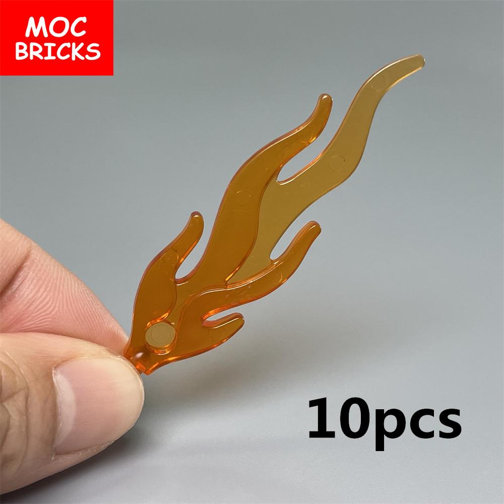 Non-Toxic Moc Bricks Flame Feather Fire 85959 6126 64647 Building Blocks Figure Diy Toys For Children Dolls Gifts