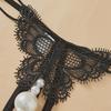 Women's Plus Size Transparent Thong: Open Crotch Pearl Massage, Perfect for Nightclub Temptation