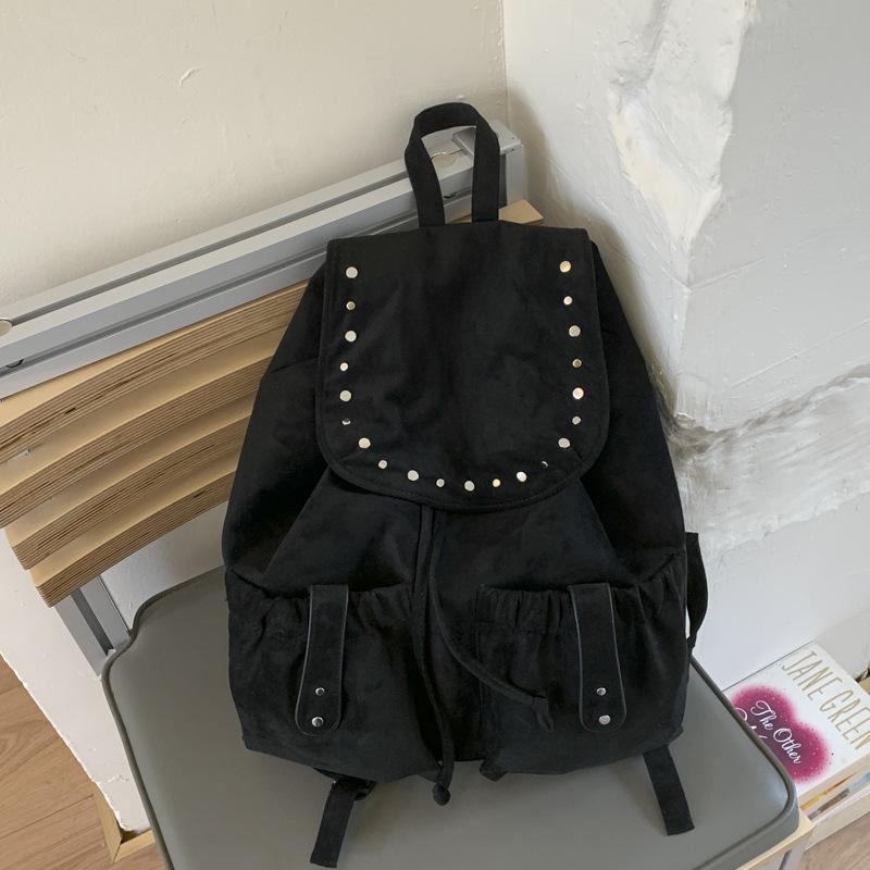 Niche Canvas Bag New Casual Simple Backpack Women's Large-capacity Design Commuter Backpack