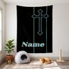 Cross of Forgiveness (1) Customizable Name Decorative Wall Tapestry Ideal Choice for Wall Decor In Bedrooms Living Rooms Dorms and Home