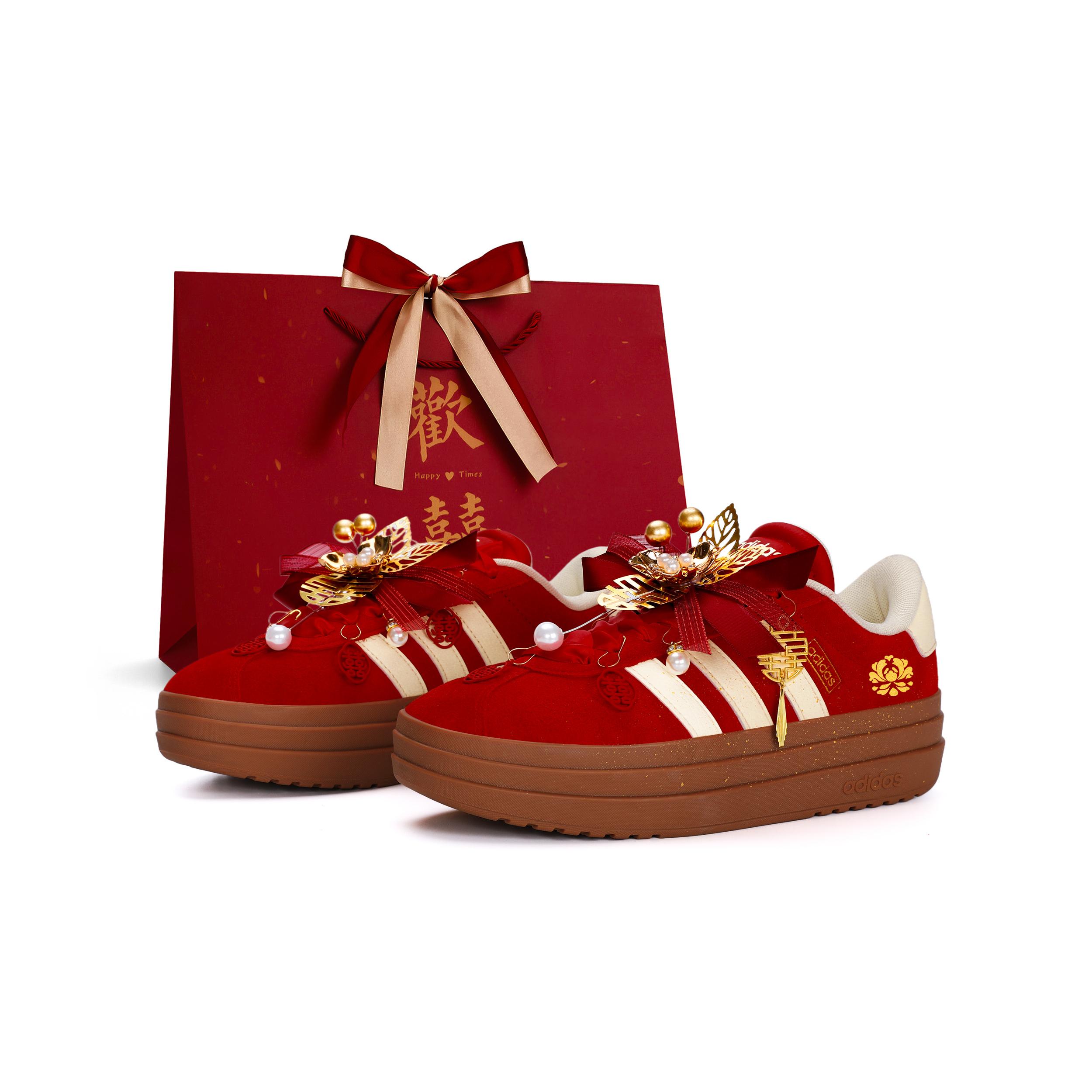 Adidas VL Court Bold Низкие Кеды для Скейтбординга Женские Красные KJ6852(Команда943-) 36⅔