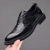Handcrafted Men Oxford Genuine Leather Calfskin Brogue Dress Classic Business Formal Man for Adult Men